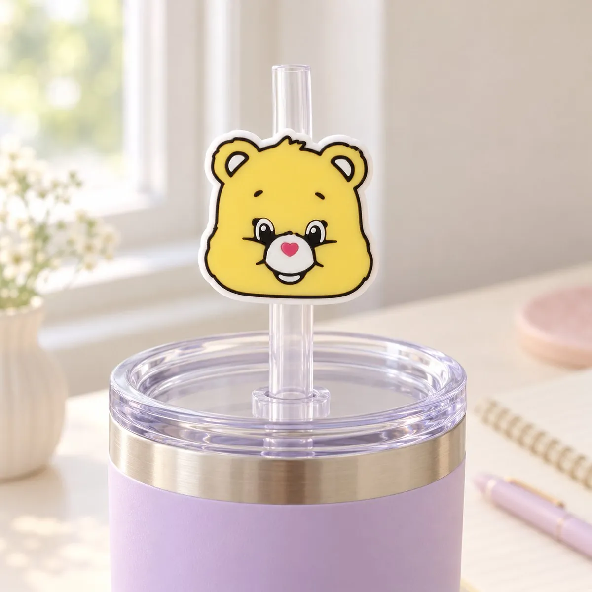 Handmade straw toppers for cups and tumblers